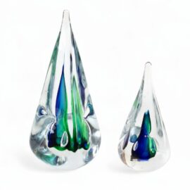 Crystal Drops Prism | Green & Blue | 19cm & 15cm