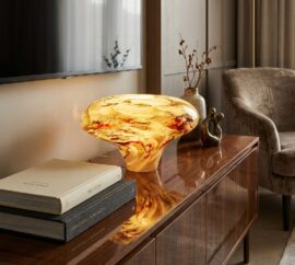 Glazen Lamp Linea Multicolor | Model Stone | H18cm
