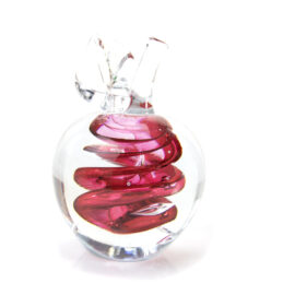 Kristallen Appel Rood | Luxe Glascadeau | Handgemaakt | H11cm | Ozzaro