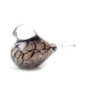 Mini Urn Bird | Beige Marble | Glass Urn | 50ml