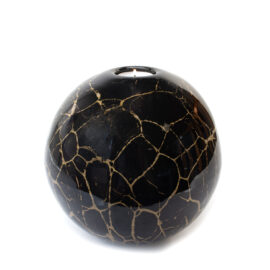 Urn Waxinelichthouder XL | Zwart & Bladgoud | 1,6L | Handgemaakt in EU