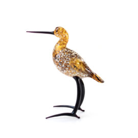 Glazen Grutto | Decoratief Vogelbeeld | Glazen Beeldjes | 19cm