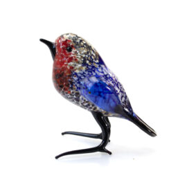 Glazen Vink | Decoratief Vogelbeeld | Glazen Beeldjes | 9cm